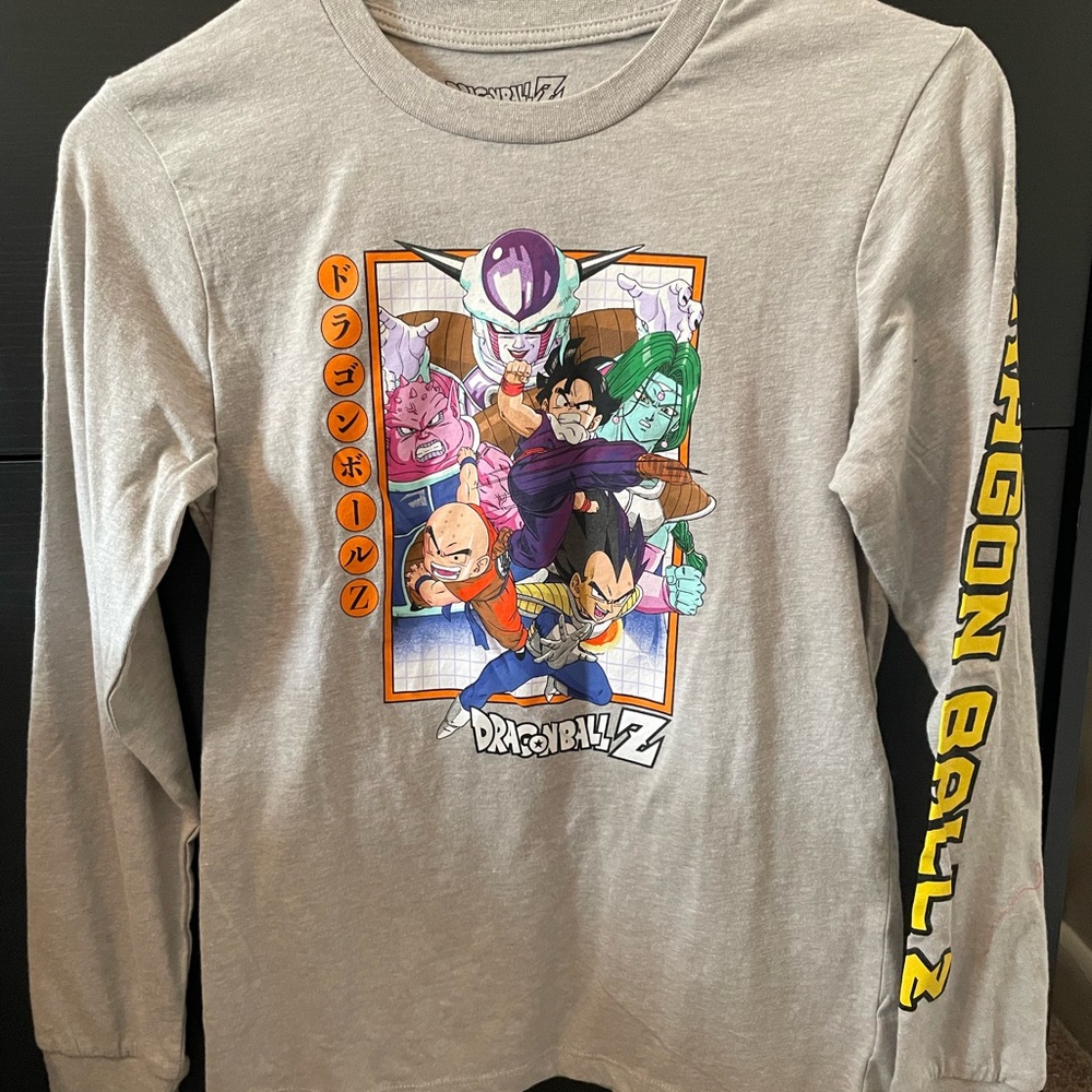 Dragonball-Z Gray Long Sleeve Shirt